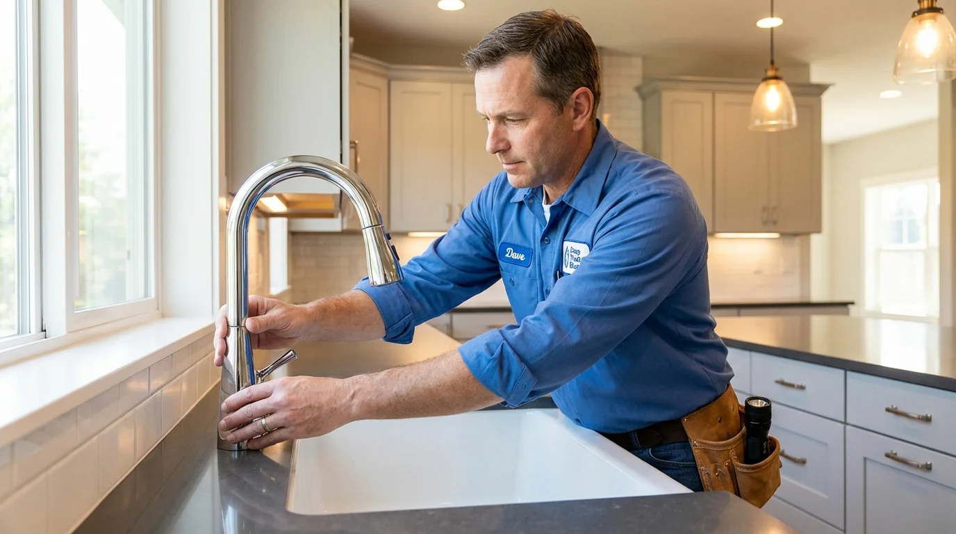 Kitchen faucet installation by Johns Plumbing LLC in Eufaula